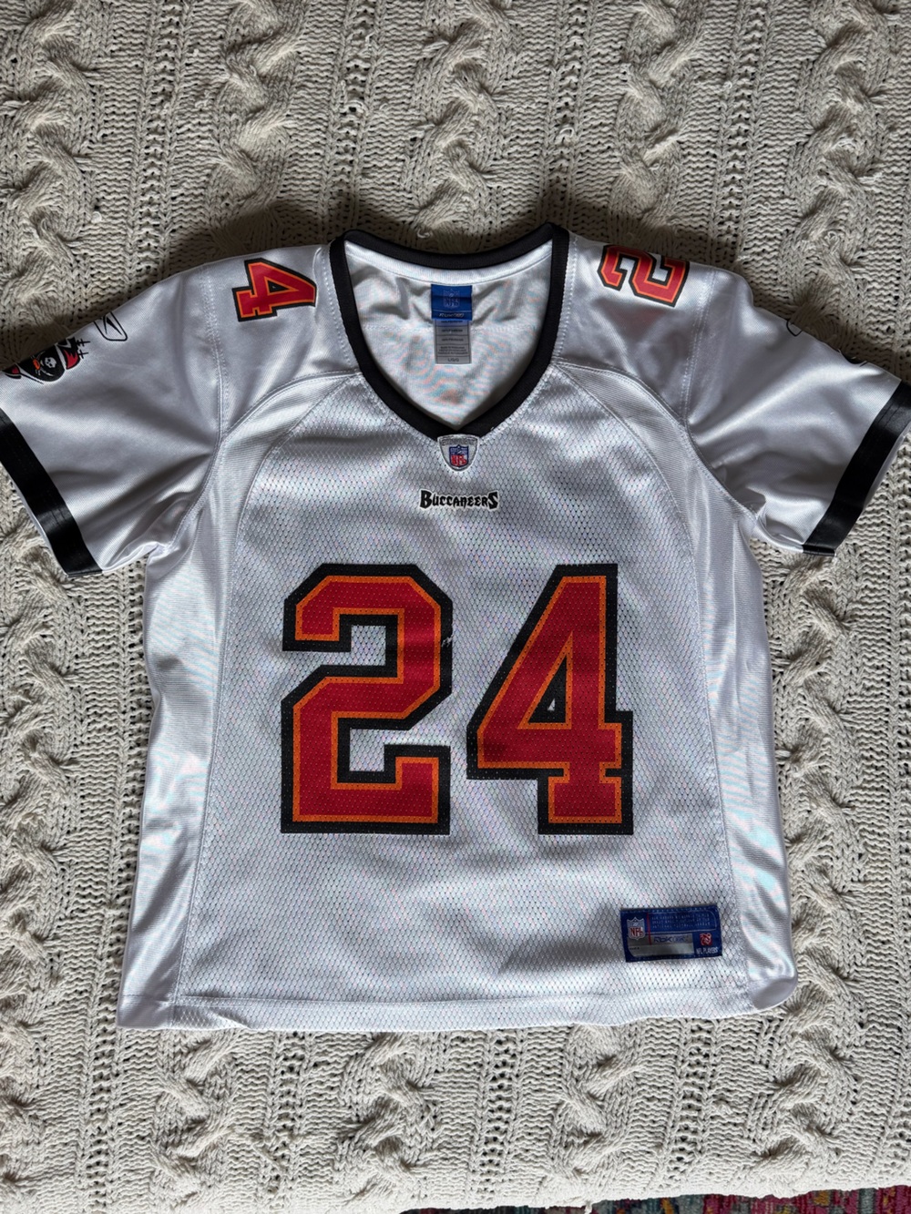 Vintage Reebok Tampa Bay Buccaneers Cadillac Williams Women’s Jersey Top Large